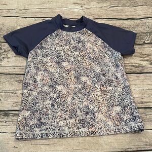 Athleta Girl Short Sleeved Rashguard in Navy Size Large (12)